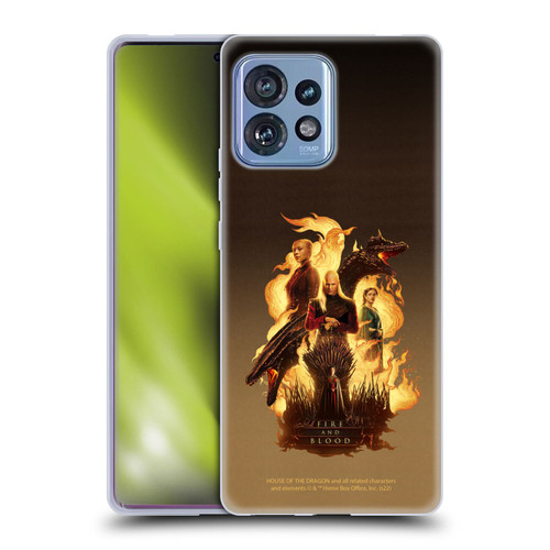 House Of The Dragon: Television Series Art Iron Throne Soft Gel Case for Motorola Moto Edge 40 Pro