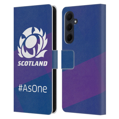 Scotland Rugby Logo 2 As One Leather Book Wallet Case Cover For Samsung Galaxy A35 5G
