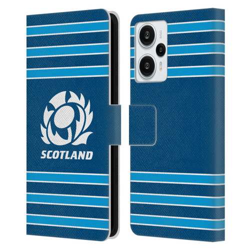Scotland Rugby Logo 2 Stripes Leather Book Wallet Case Cover For Xiaomi Redmi Note 12T