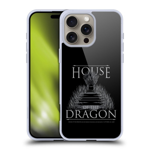 House Of The Dragon: Television Series Graphics Iron Throne Soft Gel Case for Apple iPhone 16 Pro Max