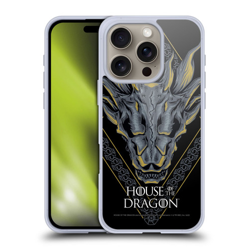House Of The Dragon: Television Series Graphics Dragon Head Soft Gel Case for Apple iPhone 16 Pro