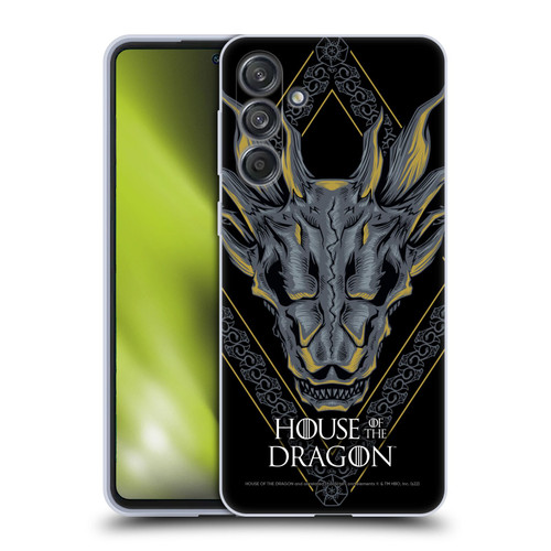 House Of The Dragon: Television Series Graphics Dragon Head Soft Gel Case for Samsung Galaxy M55 5G