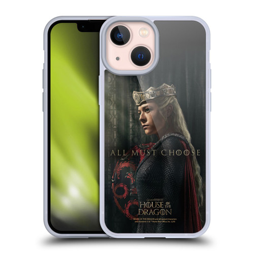 House Of The Dragon: Television Series Season 2 Character Posters Rhaenyra Soft Gel Case for Apple iPhone 13 Mini