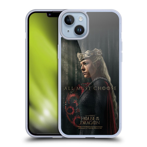 House Of The Dragon: Television Series Season 2 Character Posters Rhaenyra Soft Gel Case for Apple iPhone 14 Plus