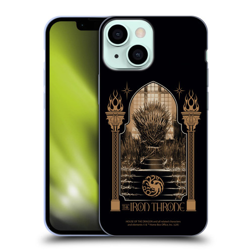 House Of The Dragon: Television Series Season 2 Graphics The Iron Throne Soft Gel Case for Apple iPhone 13 Mini