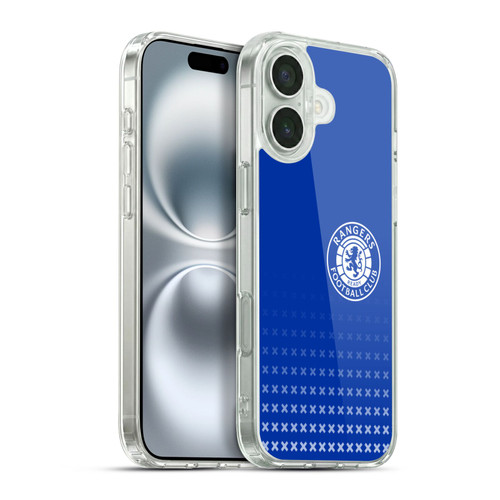 Rangers FC Crest Matchday Soft Gel Case for Apple iPhone 16 Plus & MagSafe