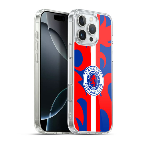 Rangers FC Crest Lion Rampant Pattern Soft Gel Case for Apple iPhone 16 Pro Max & MagSafe