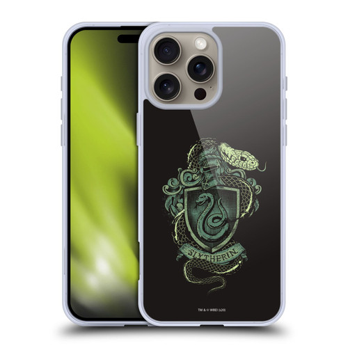 Harry Potter Deathly Hallows XIV Slytherin Soft Gel Case for Apple iPhone 16 Pro Max
