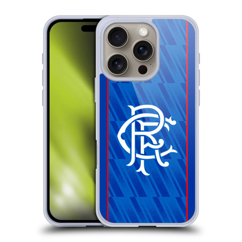 Rangers FC 2024/25 Kit Home Soft Gel Case for Apple iPhone 16 Pro