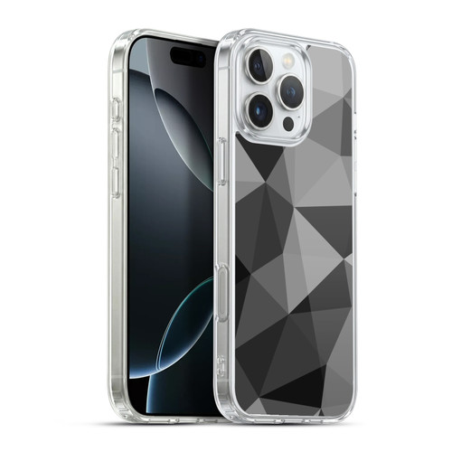 PLdesign Geometric Patterns Dark Gray Mesh Soft Gel Case for Apple iPhone 16 Pro Max & MagSafe