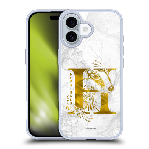 Harry Potter Deathly Hallows IX Hufflepuff Aguamenti Soft Gel Case for Apple iPhone 16