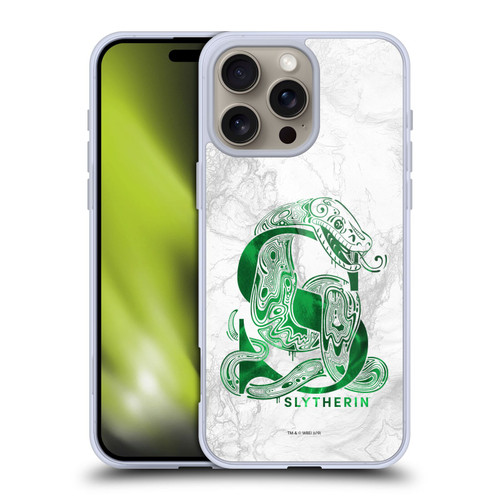 Harry Potter Deathly Hallows IX Slytherin Aguamenti Soft Gel Case for Apple iPhone 16 Pro Max