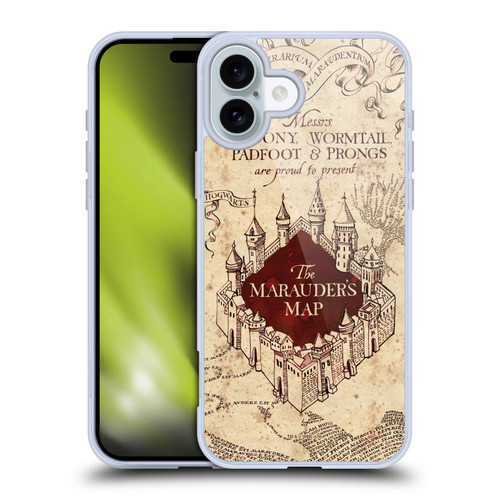 Harry Potter Prisoner Of Azkaban II The Marauder's Map Soft Gel Case for Apple iPhone 16 Plus
