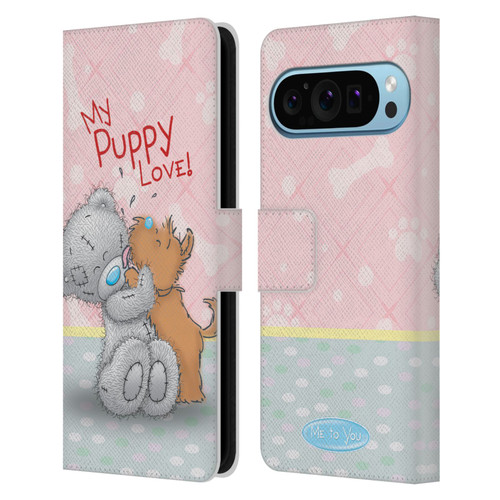 Me To You Classic Tatty Teddy Dog Pet Leather Book Wallet Case Cover For Google Pixel 9 / Pixel 9 Pro