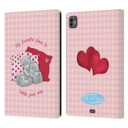 Me To You Classic Tatty Teddy Hug Leather Book Wallet Case Cover For Apple iPad Pro 11 M4 2024