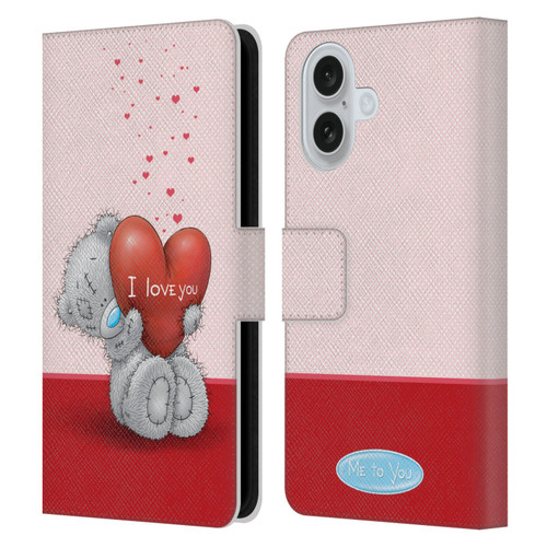 Me To You Classic Tatty Teddy I Love You Leather Book Wallet Case Cover For Apple iPhone 16