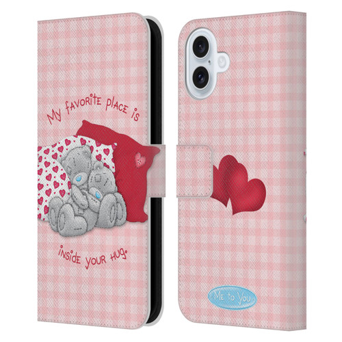 Me To You Classic Tatty Teddy Hug Leather Book Wallet Case Cover For Apple iPhone 16 Plus