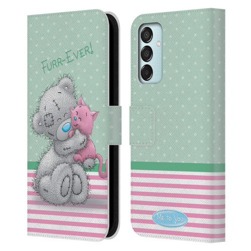 Me To You Classic Tatty Teddy Cat Pet Leather Book Wallet Case Cover For Samsung Galaxy M15/F15 5G