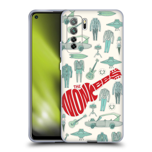 The Monkees Graphics Pattern Soft Gel Case for Huawei Nova 7 SE/P40 Lite 5G