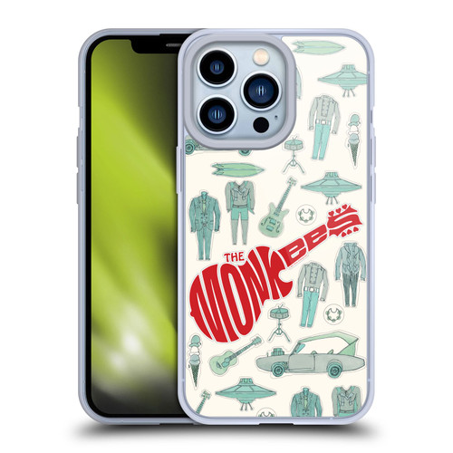 The Monkees Graphics Pattern Soft Gel Case for Apple iPhone 13 Pro