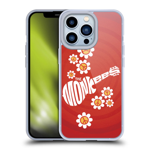 The Monkees Graphics Pattern In Red Soft Gel Case for Apple iPhone 13 Pro