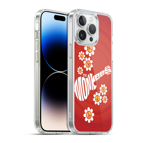 The Monkees Graphics Pattern In Red Soft Gel Case for Apple iPhone 14 Pro Max & MagSafe