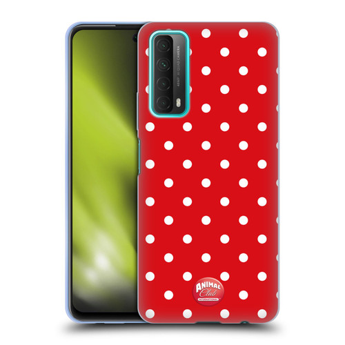 Animal Club International Patterns Polka Dots Red Soft Gel Case for Huawei P Smart (2021)