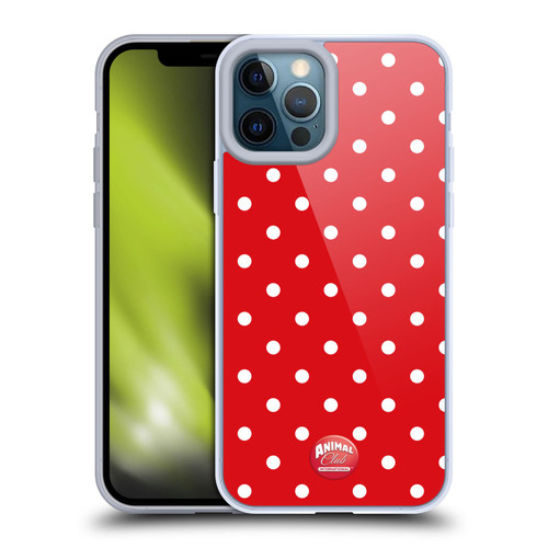 Animal Club International Patterns Polka Dots Red Soft Gel Case for Apple iPhone 12 Pro Max