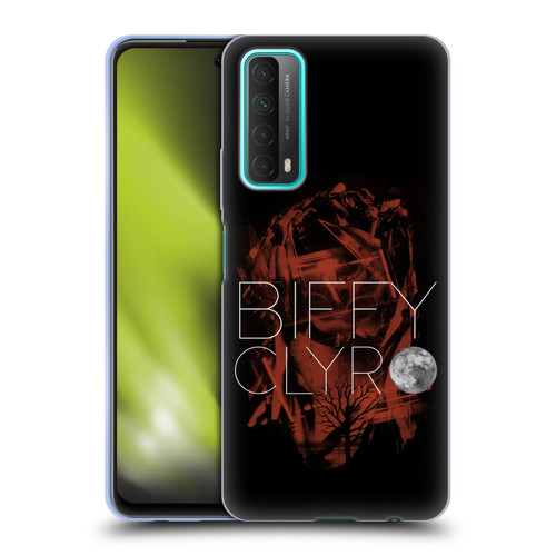 Biffy Clyro Graphics Red Soft Gel Case for Huawei P Smart (2021)