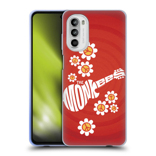 The Monkees Graphics Pattern In Red Soft Gel Case for Motorola Moto G52