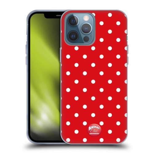 Animal Club International Patterns Polka Dots Red Soft Gel Case for Apple iPhone 13 Pro Max