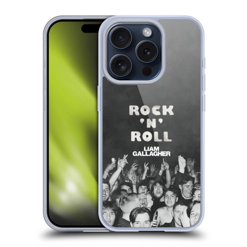 Liam Gallagher Graphics Album Cover Soft Gel Case for Apple iPhone 15 Pro