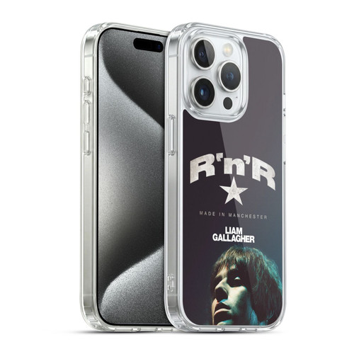Liam Gallagher Graphics R 'N' R Star Soft Gel Case for Apple iPhone 15 Pro