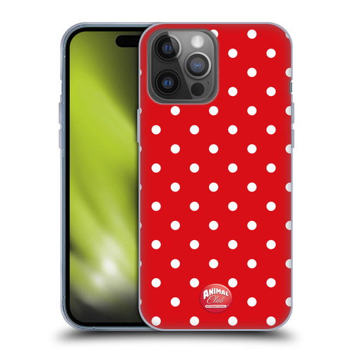 Animal Club International Patterns Polka Dots Red Soft Gel Case for Apple iPhone 14 Pro Max