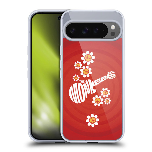 The Monkees Graphics Pattern In Red Soft Gel Case for Google Pixel 9 Pro XL