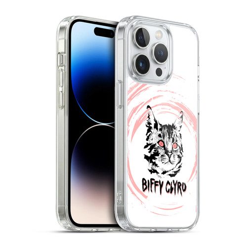 Biffy Clyro Graphics Cat Soft Gel Case for Apple iPhone 13 Pro & MagSafe