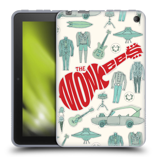 The Monkees Graphics Pattern Soft Gel Case for Amazon Fire 7 2022