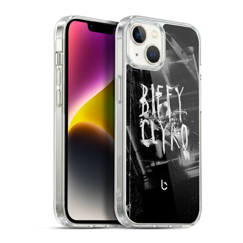 Biffy Clyro Graphics Black White Soft Gel Case for Apple iPhone 14 Plus & MagSafe
