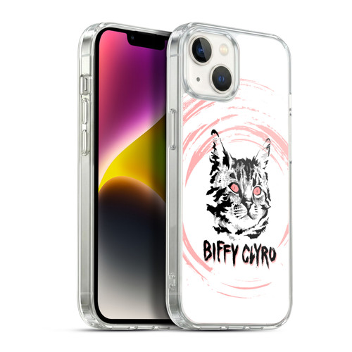 Biffy Clyro Graphics Cat Soft Gel Case for Apple iPhone 14 Plus & MagSafe