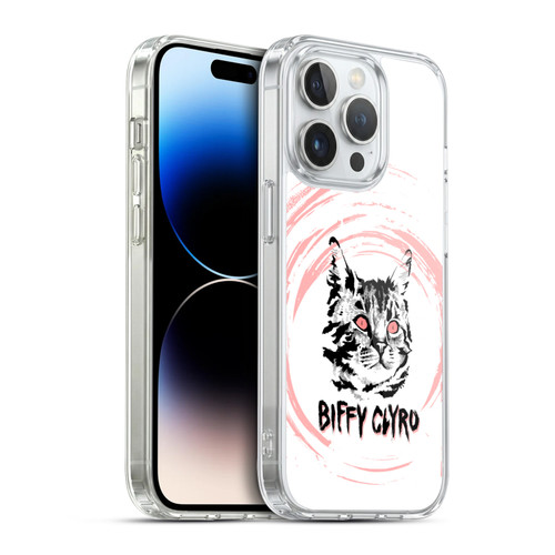 Biffy Clyro Graphics Cat Soft Gel Case for Apple iPhone 14 Pro & MagSafe