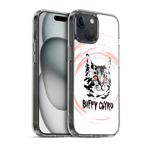 Biffy Clyro Graphics Cat Soft Gel Case for Apple iPhone 15 & MagSafe