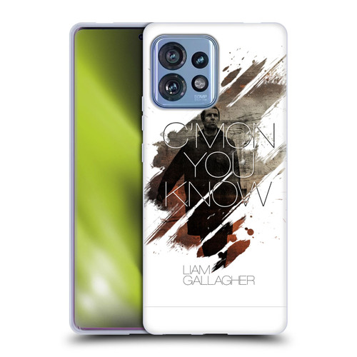 Liam Gallagher Graphics C'mon You Know Soft Gel Case for Motorola Moto Edge 40 Pro
