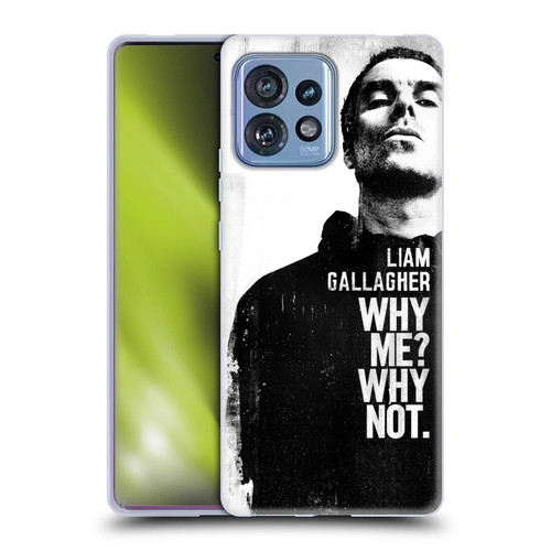 Liam Gallagher Graphics Why Me Soft Gel Case for Motorola Moto Edge 40 Pro