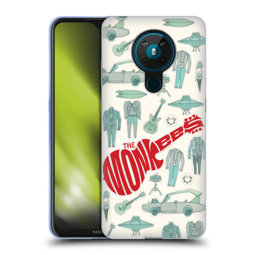 The Monkees Graphics Pattern Soft Gel Case for Nokia 5.3