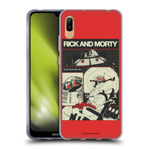 Rick And Morty Duo Graphics The Space Cruiser Collage Soft Gel Case for Huawei Y6 Pro (2019)