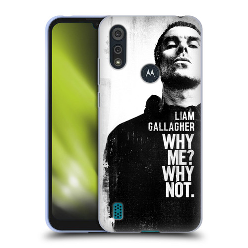 Liam Gallagher Graphics Why Me Soft Gel Case for Motorola Moto E6s (2020)