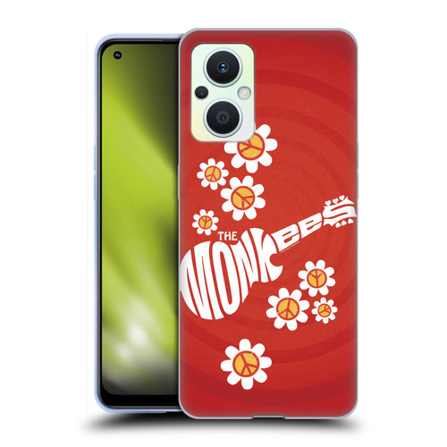 The Monkees Graphics Pattern In Red Soft Gel Case for OPPO Reno8 Lite