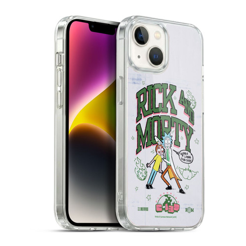 Rick And Morty Duo Graphics Wubb A Lubba Dub Dub Soft Gel Case for Apple iPhone 14