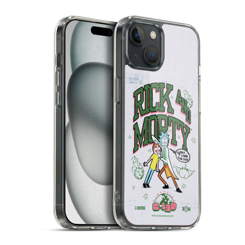 Rick And Morty Duo Graphics Wubb A Lubba Dub Dub Soft Gel Case for Apple iPhone 15 Plus & MagSafe