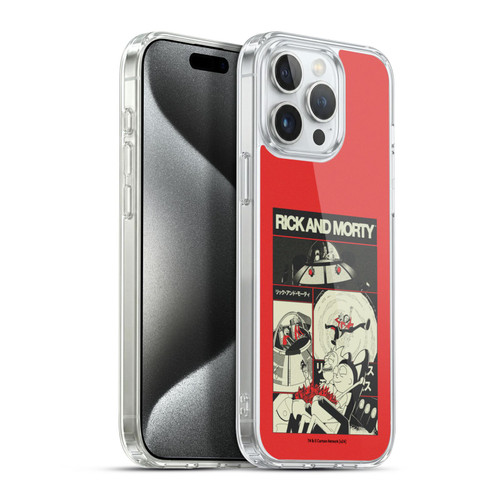 Rick And Morty Duo Graphics The Space Cruiser Collage Soft Gel Case for Apple iPhone 15 Pro Max & MagSafe